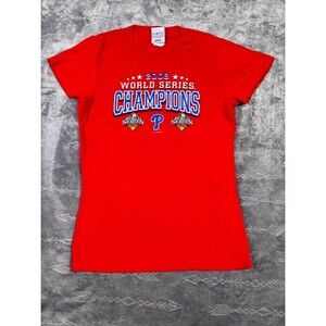 Lady Slugger Phillies T-Shirt Women's M | Red Sports Athleisure Tee